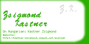 zsigmond kastner business card